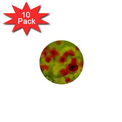 Poppy Iii 1  Mini Buttons (10 Pack)  by colorfulartwork