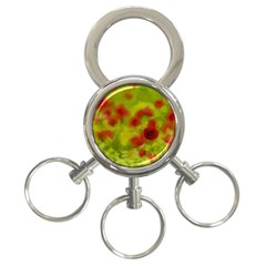 Poppy Iii 3-ring Key Chains by colorfulartwork