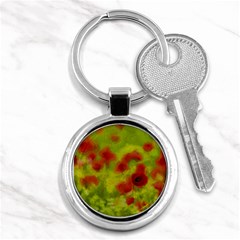 Poppy Iii Key Chains (round)  by colorfulartwork