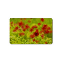 Poppy Iii Magnet (name Card) by colorfulartwork