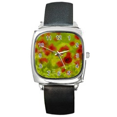 Poppy Iii Square Metal Watch