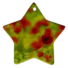 Poppy Iii Star Ornament (two Sides) 