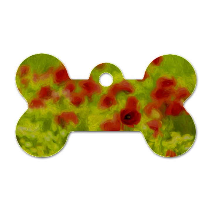 Poppy III Dog Tag Bone (One Side)