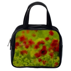 Poppy Iii Classic Handbags (one Side) by colorfulartwork