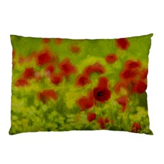 Poppy Iii Pillow Case by colorfulartwork