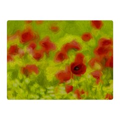 Poppy Iii Double Sided Flano Blanket (mini)  by colorfulartwork