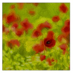 Poppy Iii Large Satin Scarf (square) by colorfulartwork