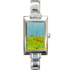 Poppy Iv Rectangle Italian Charm Watch by colorfulartwork