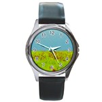 Poppy IV Round Metal Watch Front