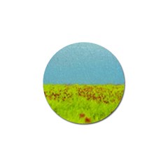 Poppy Iv Golf Ball Marker by colorfulartwork