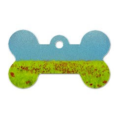 Poppy Iv Dog Tag Bone (two Sides) by colorfulartwork