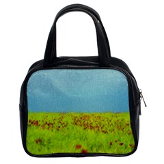 Poppy Iv Classic Handbags (2 Sides) by colorfulartwork