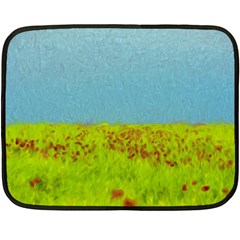 Poppy Iv Fleece Blanket (mini) by colorfulartwork