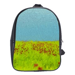 Poppy Iv School Bags(large)  by colorfulartwork