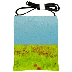 Poppy Iv Shoulder Sling Bags by colorfulartwork