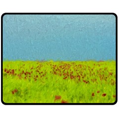 Poppy Iv Double Sided Fleece Blanket (medium) 