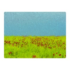 Poppy Iv Double Sided Flano Blanket (mini)  by colorfulartwork