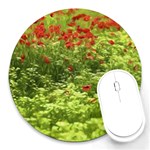 Poppy V Round Mousepads Front