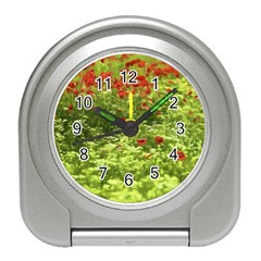 Poppy V Travel Alarm Clocks by colorfulartwork