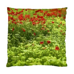 Poppy V Standard Cushion Case (one Side) by colorfulartwork