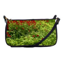 Poppy V Shoulder Clutch Bags by colorfulartwork