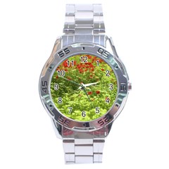 Poppy V Stainless Steel Analogue Watch by colorfulartwork