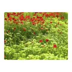 Poppy V Double Sided Flano Blanket (mini)  by colorfulartwork