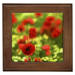 Poppy Vi Framed Tiles