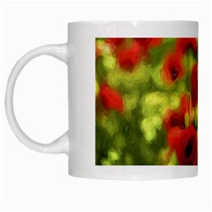 Poppy Vi White Mugs by colorfulartwork