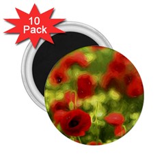 Poppy Vi 2 25  Magnets (10 Pack)  by colorfulartwork