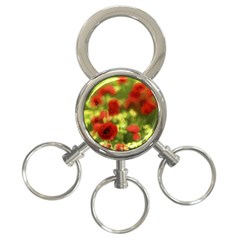 Poppy Vi 3-ring Key Chains by colorfulartwork