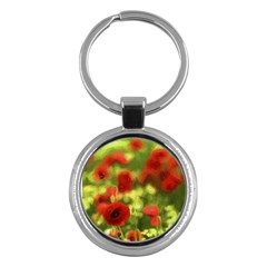 Poppy Vi Key Chains (round)  by colorfulartwork