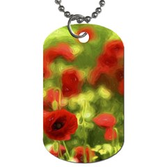 Poppy Vi Dog Tag (two Sides) by colorfulartwork