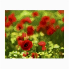 Poppy Vi Small Glasses Cloth by colorfulartwork