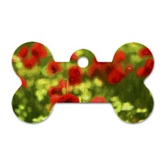 Poppy Vi Dog Tag Bone (two Sides) by colorfulartwork