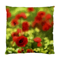 Poppy Vi Standard Cushion Case (one Side) by colorfulartwork