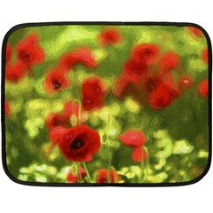 Poppy Vi Fleece Blanket (mini) by colorfulartwork