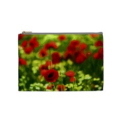 Poppy Vi Cosmetic Bag (medium)  by colorfulartwork