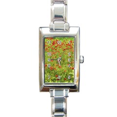 Poppy VII Rectangle Italian Charm Watch