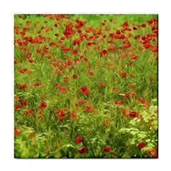 Poppy Vii Tile Coasters by colorfulartwork