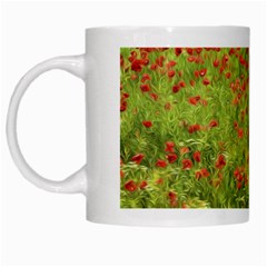 Poppy VII White Mugs