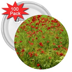 Poppy VII 3  Buttons (100 pack) 