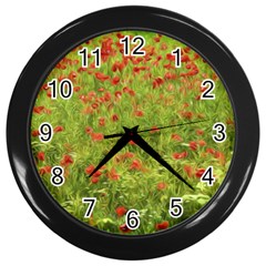 Poppy VII Wall Clocks (Black)