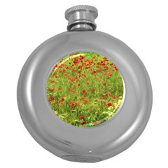 Poppy VII Round Hip Flask (5 oz)