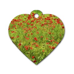 Poppy VII Dog Tag Heart (One Side)