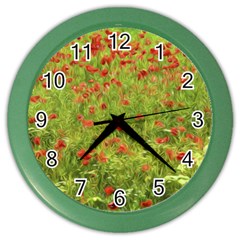 Poppy VII Color Wall Clocks