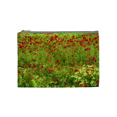 Poppy Vii Cosmetic Bag (medium)  by colorfulartwork