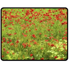 Poppy VII Fleece Blanket (Medium) 