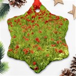 Poppy VII Snowflake Ornament (2-Side) Front