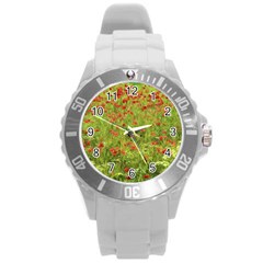 Poppy VII Round Plastic Sport Watch (L)